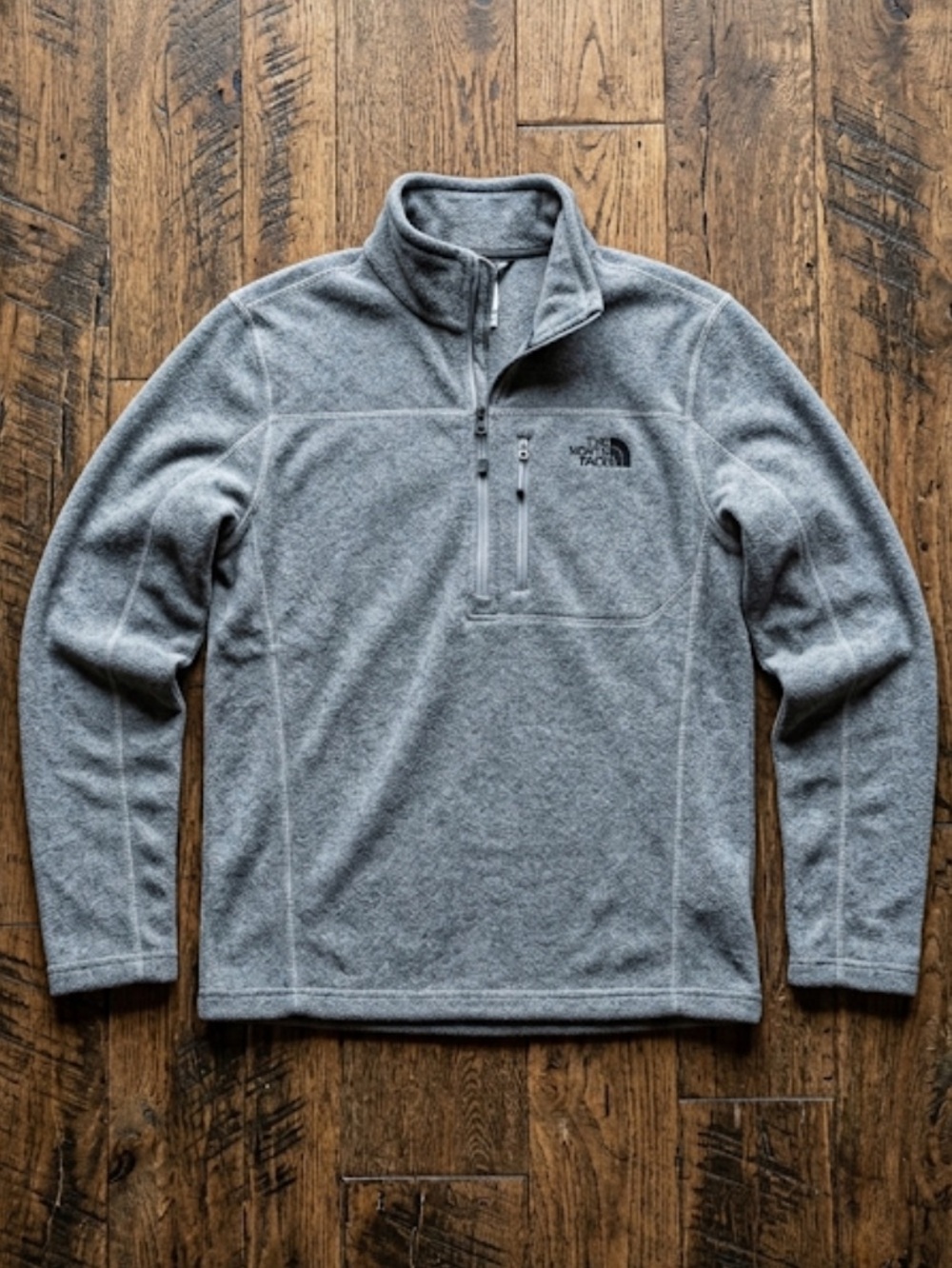 The North Face Grey Half-Zip Fleece Pullover